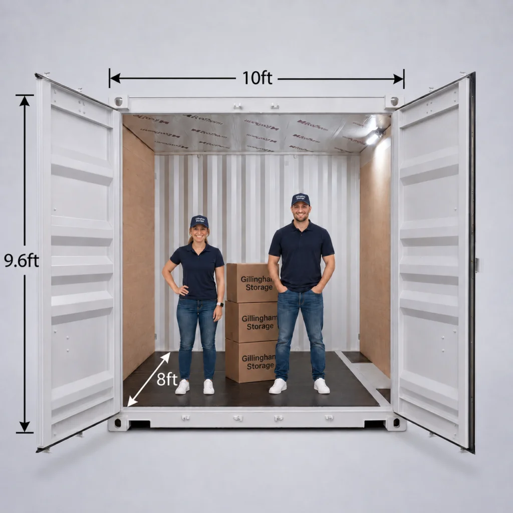 80 sq ft Premium storage unit at Rhino Storage Southwick