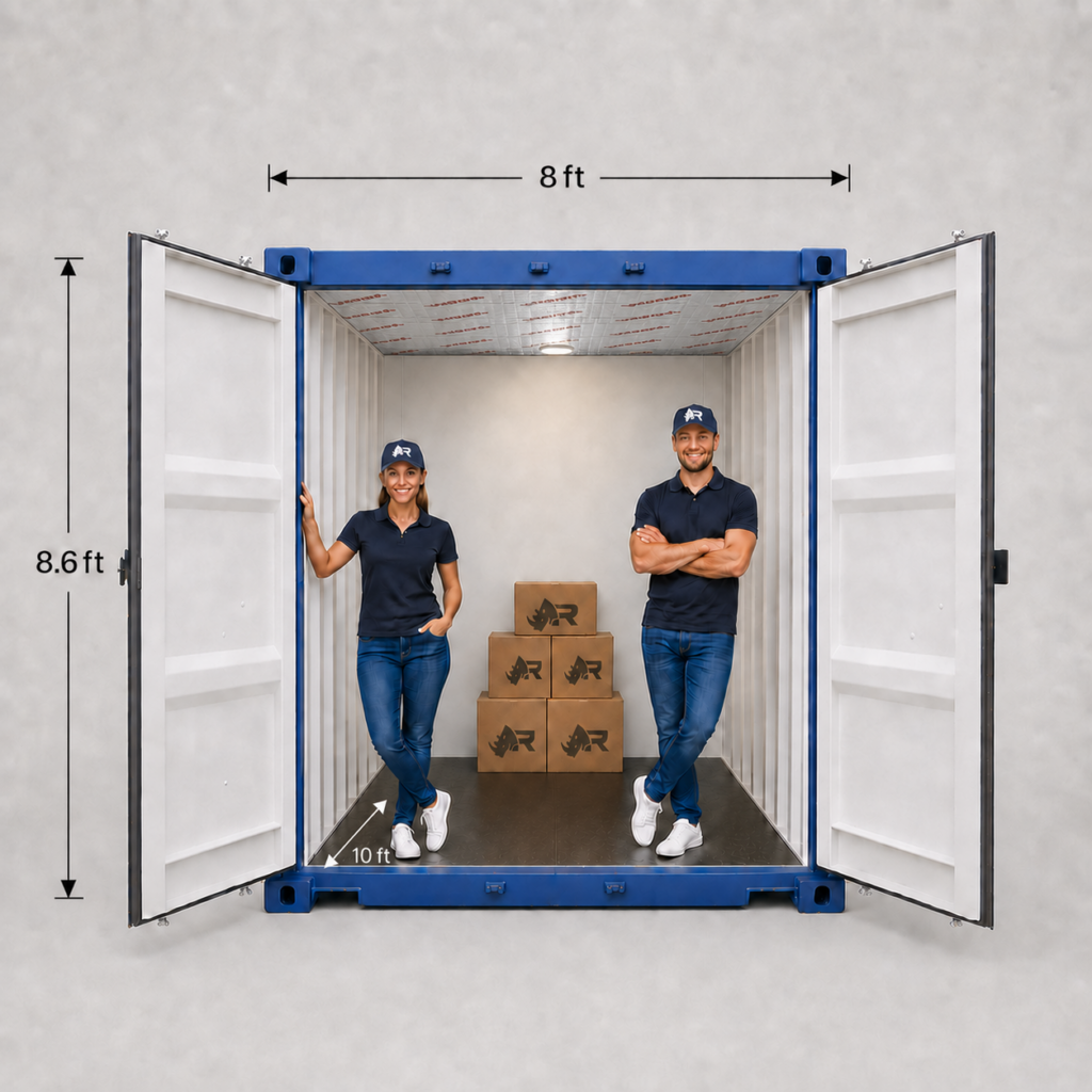 80 sq ft storage unit at Rhino Storage Salisbury