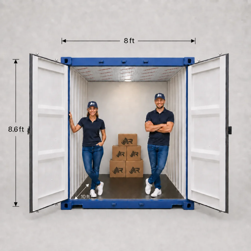80 sq ft storage unit at Rhino Storage Salisbury