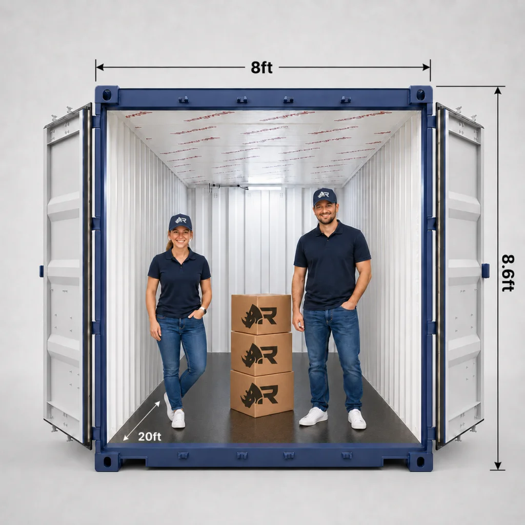 160 sq ft storage unit at Rhino Storage Southwick